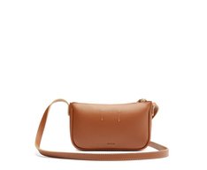 Bolsa Tiracolo Pequena Cápsula Mono Marrom