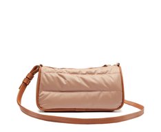 Bolsa Tiracolo Média Puffer Bege