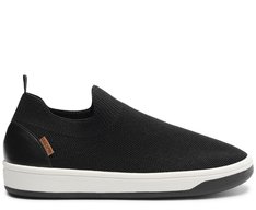 Tênis Slip On Knit Preto Sola Bicolor