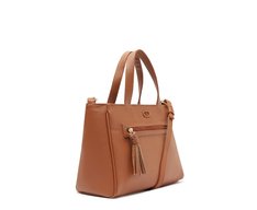 Bolsa Tote Média Bolso Frontal Barbicacho Marrom