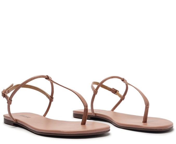 Rasteira Slim Rosa Antik Anacapri