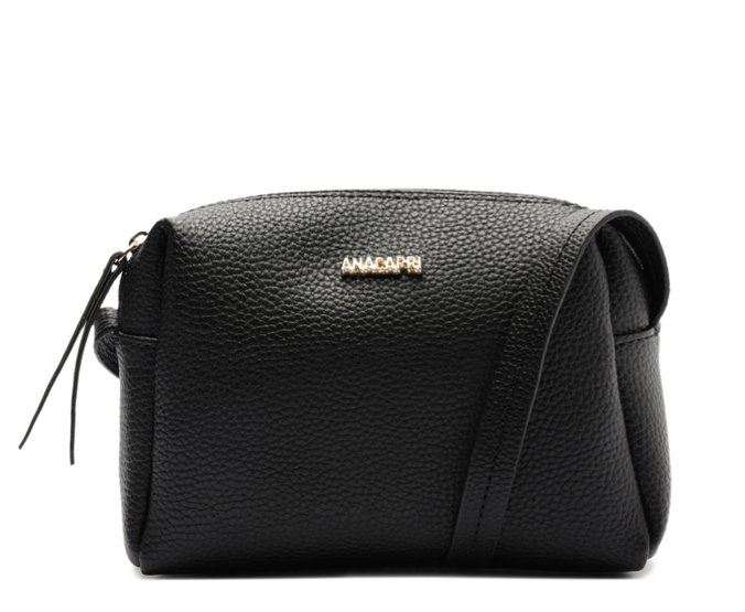 Bolsa Tiracolo Média Arredondada  New Preta