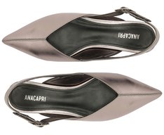 Sapatilha Slingback Bico Fino Fivela Prateada