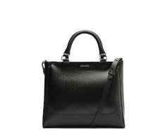 Bolsa Tote Média Snake Preta