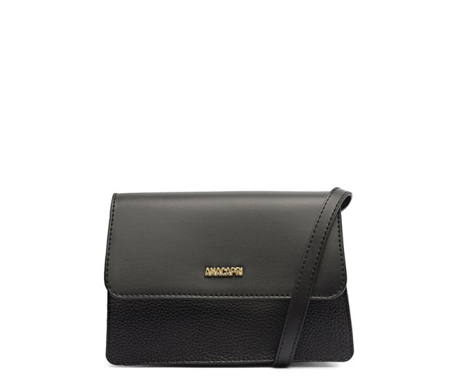 Bolsa Tiracolo Pequena Neutra Preta