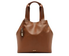 Bolsa Shopping Grande Pingente Marrom