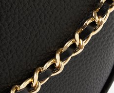 Bolsa Tiracolo Média Meia Lua Preta