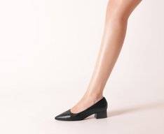 Sapatilha Salto Bloco Clássica Preto