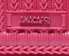 Bolsa Crossbody Média Texturizada Rosa Injetada