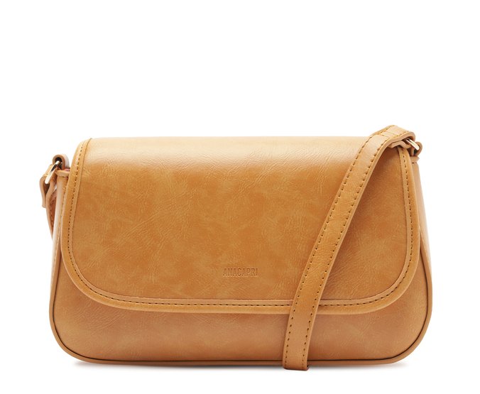 Bolsa Tiracolo Média Vintage Amarela