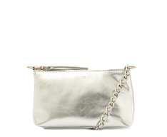 Bolsa Tiracolo Pequena Corrente Prata