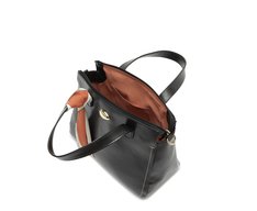 Bolsa Tote Média Lenço Preta