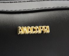 Bolsa Tiracolo Média Retangular Minimal Preta
