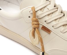 Tênis Chuteira Detalhe Custom Branco e Amarelo