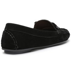 Mocassim Preto Camurça Lacinho