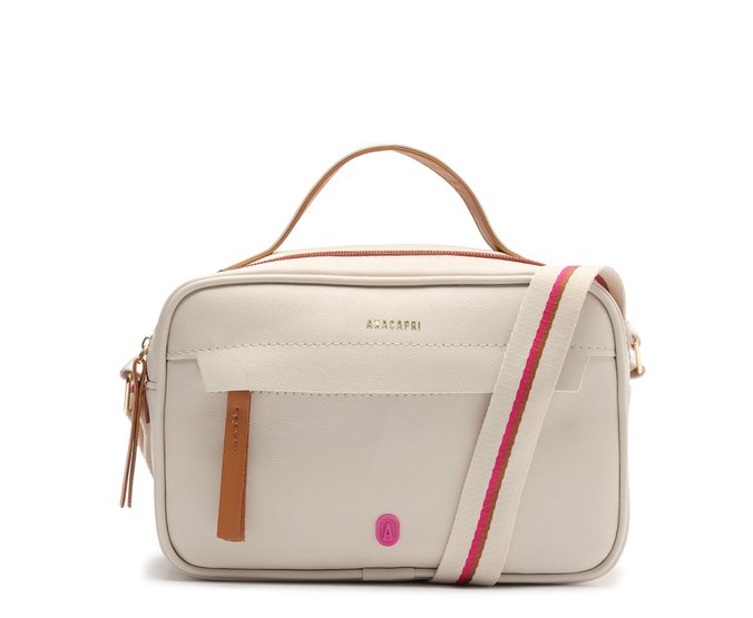 Bolsa Tiracolo Média Color Nina Branca
