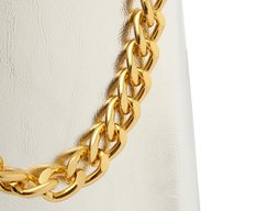 Bolsa Tiracolo Pequena Estilosa Corrente Prateada