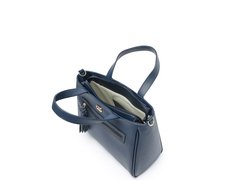 Bolsa Tote Média Bolso Frontal Barbicacho Azul