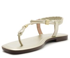 Sandália Slim Elástico Comfy Dourada