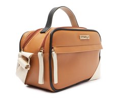 Bolsa Tiracolo Estruturada  Marrom Grande