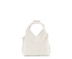 Bolsa Tiracolo Pequena Pespontos Trendy Branca