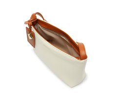Bolsa Tiracolo Média Cadeado Branca