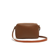 Bolsa Tiracolo Pequena Retangular Marrom