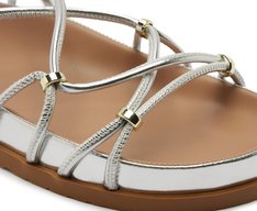 Papete Gladiadora Tachas Prata