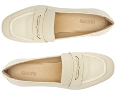 Mocassim Salto Bloco Loafer Branco
