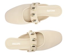 Mule Maxi Tachas Bege