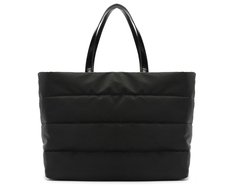Bolsa Shopping Grande Nylon Fluffy Preta