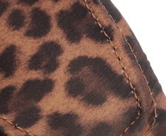 Mocassim Laço Bico Quadrado Animal Print
