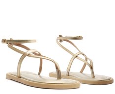 Rasteira New Slim Dourada