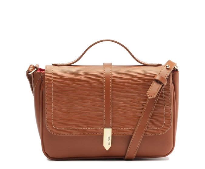 Bolsa Tiracolo Média Divisórias Vitória Marrom
