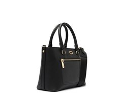 Bolsa Tote Média Zíper Preta