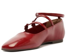 Sapatilha Bailarina Tiras Vermelha