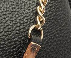 Bolsa Tiracolo Pequena Mix Preta