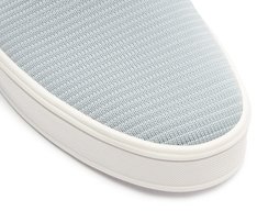 Tênis Slip On Knit Riscado Azul