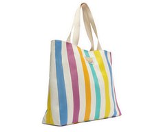 Bolsa Shopping Grande Listras Sundown Multicolor