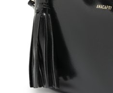 Bolsa Tiracolo Média Tassel Preta