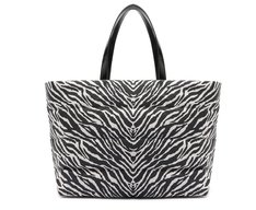 Bolsa Shopping Grande Nylon Fluffy Animal Print