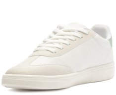 Tênis Pontilhado Lateral Branco e Verde