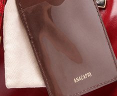 Bolsa Shopping Grande Verniz Porta Cartão Vermelha
