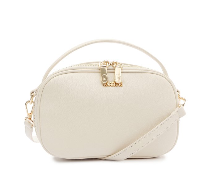 Bolsa Tiracolo Média Alça Redonda Branca
