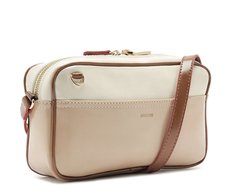 Bolsa Tiracolo Média Lisa Bege