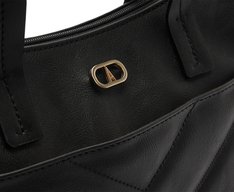 Bolsa Tote Grande Matelassê Zig Preta