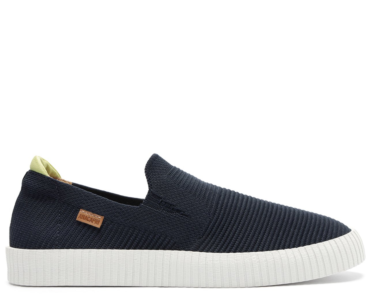 Tênis Slip On Azul Knit Texturizado | Anacapri