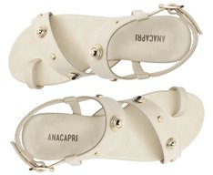 Rasteira Naturalista Tachas Branca