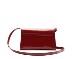 Bolsa Tiracolo Média Lisa Vermelha