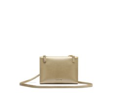 Bolsa Tiracolo Pequena Minimal Dourada